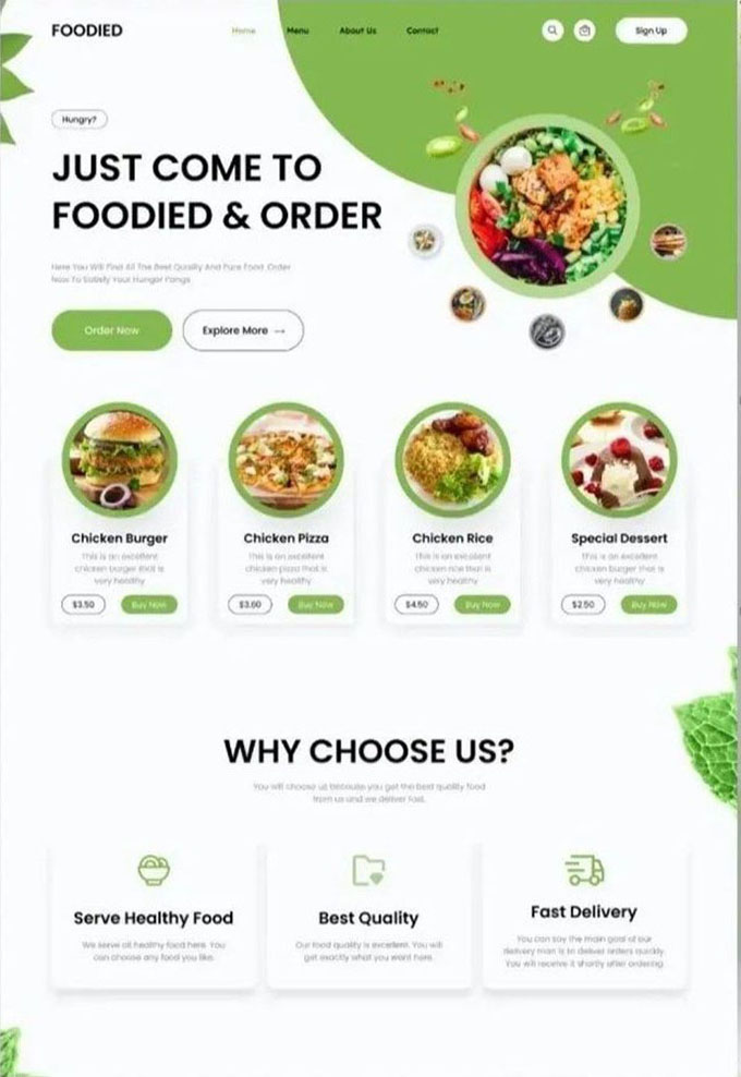 Savorr Kitchen landing page visual